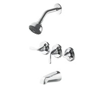 $1  Everfield 3-handle Chrome Bathtub/Shower Fauce