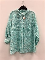 $60  Charter Club Linen Womens button up 3XL