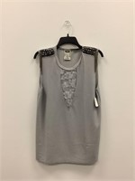 $32  Vocal studded fringe Tank size Large