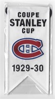 MONTREAL CANADIENS STANLEY CUP BANNER 1929-30