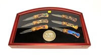 Set of six NWTF Stone River knives, "Conserve,