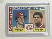 1984 Topps #756 REDS Leaders Ron Oester/Mario Soto