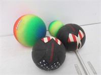 "As Is" Lot Of (4) Mini Sports Balls