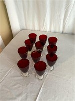 Red Serving Glasses.