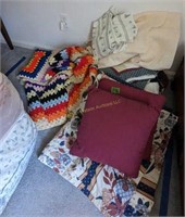 Crocheted Granny Quilts, Comforter, Pillows Etc.