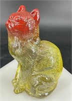 Mosser Yellow Red Head Sitting Cat By Rosso