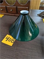 Green Cased Glass Lampshade