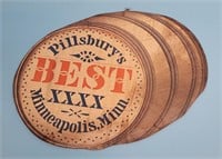 Pillsbury's Best Minneapolis, Minn Barrel Adv Sign