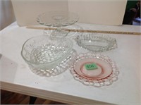 Cake plate and serving dishes