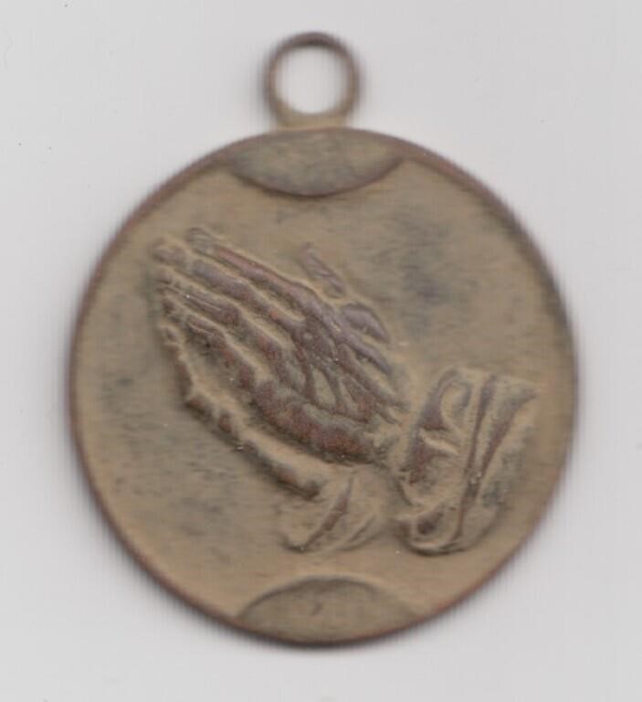 Vintage Serenity Prayer Bronze Medal