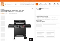 E2039  Dyna-Glo 4-Burner Gas Grill, Black - TriVan