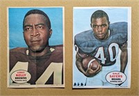 1968 Topps Gale Sayers Leroy Kelly 5x7 Posters