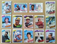 14 1980 Topps Hall of Famer HOF Schmidt Carter etc