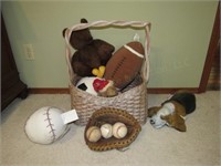 Basket of Stuffed Toys, Youth Catcher's Mitt