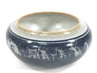 1980s Dennis Kirchmann Stoneware Glazed Bowl