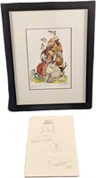 Framed Donald Nedobeck Beatitude Etude Print W Ske