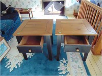 2 PINE END TABLES