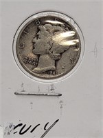 90% Silver 1941 Mercury Head Silver Dime