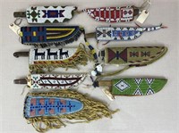 Native American Beaded Knife Sheaths