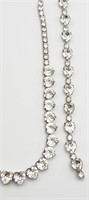 VTG SET! WEISS HEART RHINESTONE NECKLACE WITH