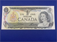 Canadian 1 Dollar Bill (1973)