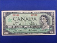 Canadian Confederation 1 Dollar Bill (1967)