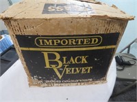 Imported Black Velvet Canadian Whiskey box