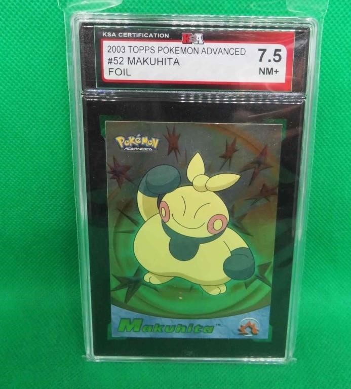 Pokemon 2003 Topps Advanced KSA 7.5 FOIL MAKUHITA