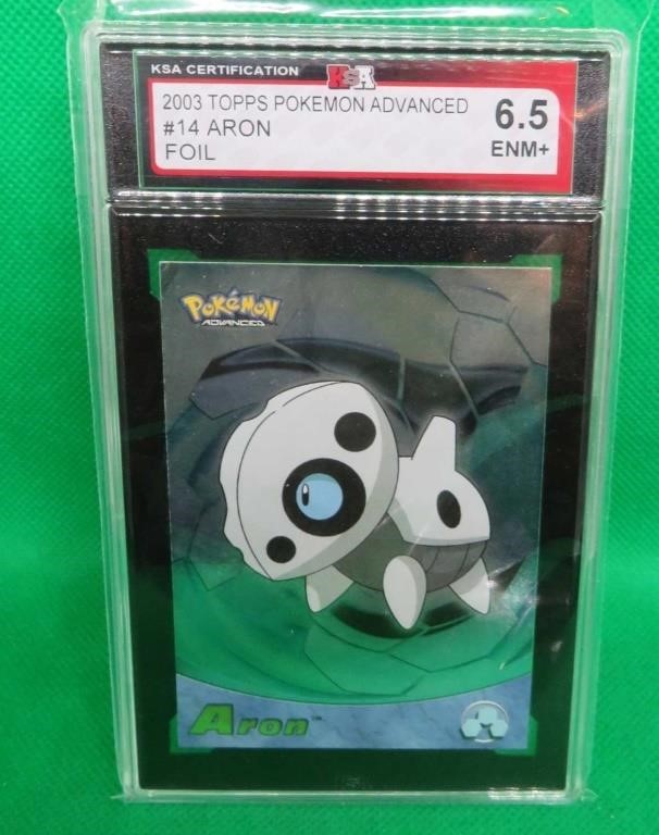 Pokemon 2003 Topps Advanced KSA 6.5 #14 FOIL Aron