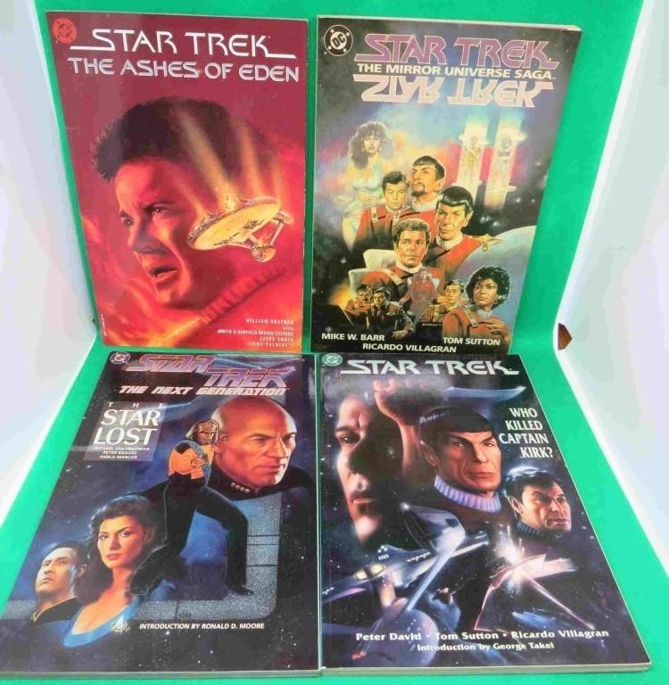 4x Star Trek 1990's DC Trade Paperback Comics