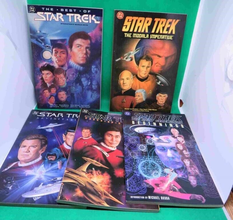 5x Star Trek 1990's DC Trade Paperback Comics