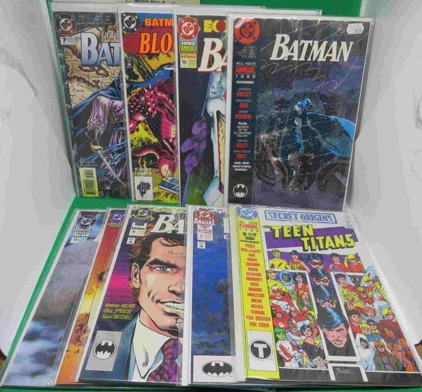 9x Batman Comics ANNUALS 1989-1991 2-Face ++