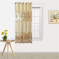 AiFish European Curtains Delicate Embroidery...