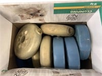 Box Lot of Cement Weights