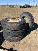 4- Semi Truck Tires On Bud Rims