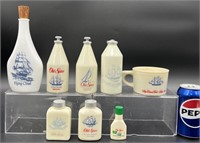 7 Old Spice Bottles & Mug