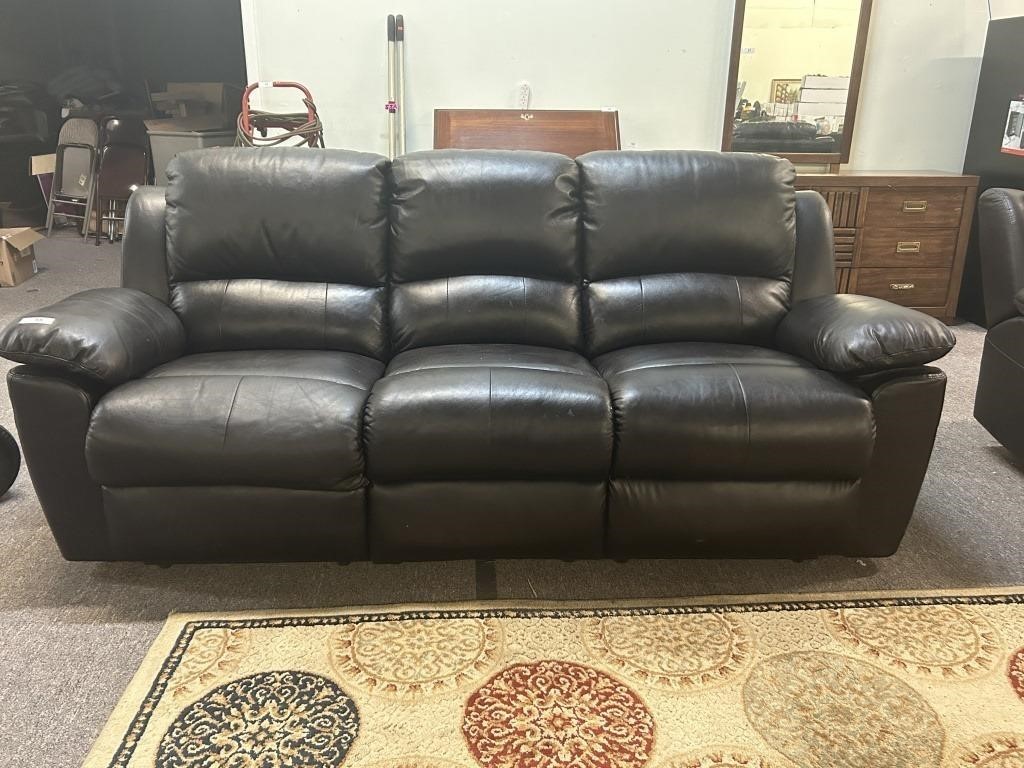 Abbyson Leather Recliner Sofa