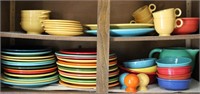 Large Collection of Fiesta Ware Dishes