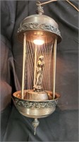 Vtg 70’s Hanging Oil Rain Lamp Greek Goddess