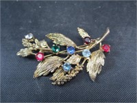 Sterling / Rolled Gold Mother's Brooch
