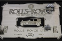 Vintage Rolls Royce Advertising Mirror