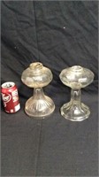 2 oil lamp bases without burners