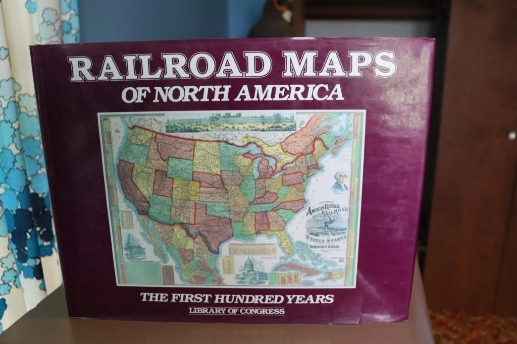 Railroad Maps of North America Hardback Book