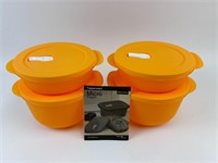 New Tupperware 4-1/4, 8.5 C Micro Flash Containers