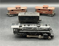 VTG LIONEL "O" TRAIN ENGINE & CARS