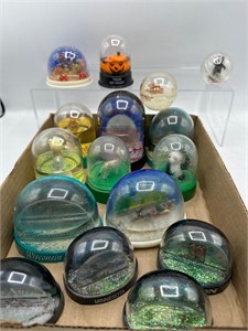 Vintage snow globes and more