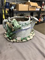 WATERING CAN RESIN PLANTER