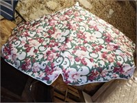 Flower Pattern Patio Umbrella