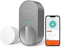 Lockin Smart Deadbolt WiFi, Silver Keyless Entry