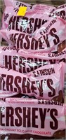 Flat of Hersey's creamy milk chocolate hearts